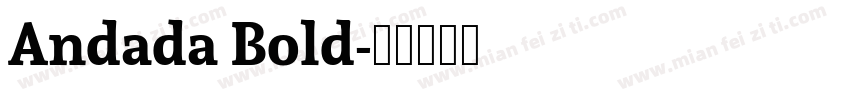 Andada Bold字体转换